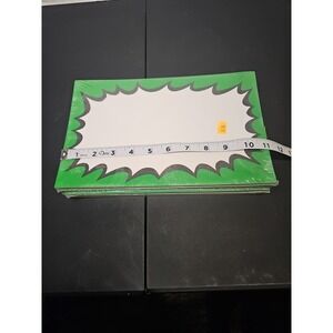 RETAIL SALE SIGNS Green Starburst Price Display Signs-11"W x 7"H- 100 pieces X2